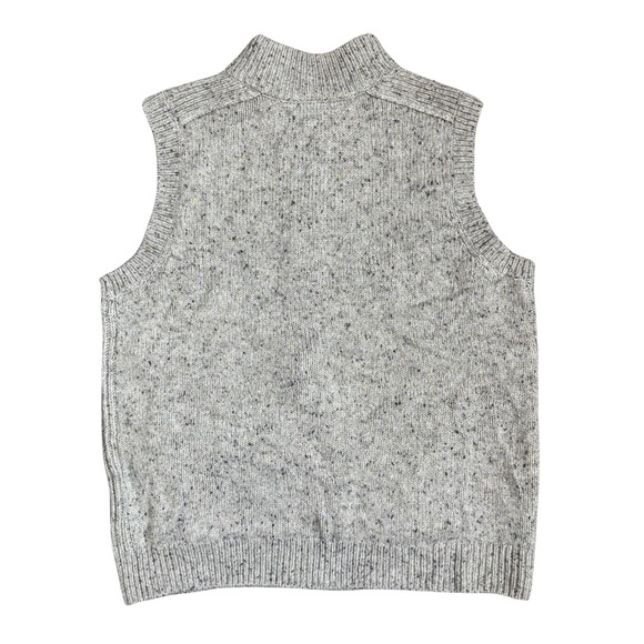 Orvis Full Zip Wool Cashmere Sweater Vest Medium Flecked Luxury Hiking Outdoors - Picture 6 of 8